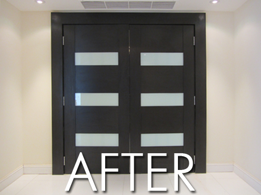 Bellamare Entry Door Refacing After